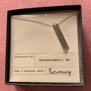 Kennebunkport Coordinates Necklace